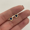 Topos Corazon Casting Azul oscuro Oro amarillo 18k 1,25 Gr / 7,7 mm