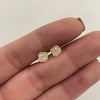 Topos Trebol Casting Blanco Oro amarillo 18k 0,95 Gr / 5,8 mm