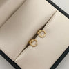 Topos Aro tres Circones Oro amarillo 18k 0,7 Gr / 6,9 mm