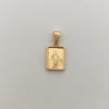 Dije Placa Virgen Milagrosa Oro amarillo 18k 1 Gr / 10,3 mm / 2,1 Cm