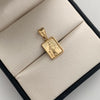 Dije Placa Virgen Milagrosa Oro amarillo 18k 1 Gr / 10,3 mm / 2,1 Cm