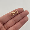 Herraje Infinito Grande Oro amarillo 18k 0,75 Gr / 0,8 Cm