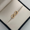 Herraje Infinito Grande Oro amarillo 18k 0,75 Gr / 0,8 Cm