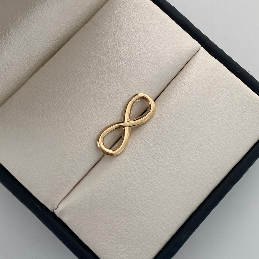 Herraje Infinito Grande Oro amarillo 18k 0,75 Gr / 0,8 Cm