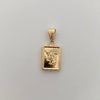 Dije Placa San Miguel Arcangel Oro amarillo 18k 0,95 Gr / 10,3 mm / 2,1 Cm