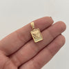 Dije Placa San Miguel Arcangel Oro amarillo 18k 0,95 Gr / 10,3 mm / 2,1 Cm