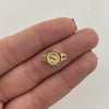 Herraje Signo Pesos Oro amarillo 18k 0,65 Gr / 1 Cm