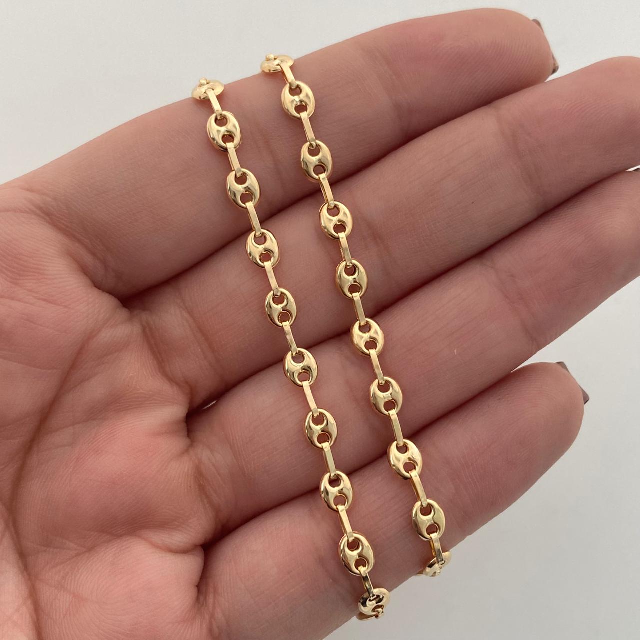 Cadena Gc Liso Oro amarillo 18k 6,75 Gr / 4,1 mm / 45 Cm Broche 0,60