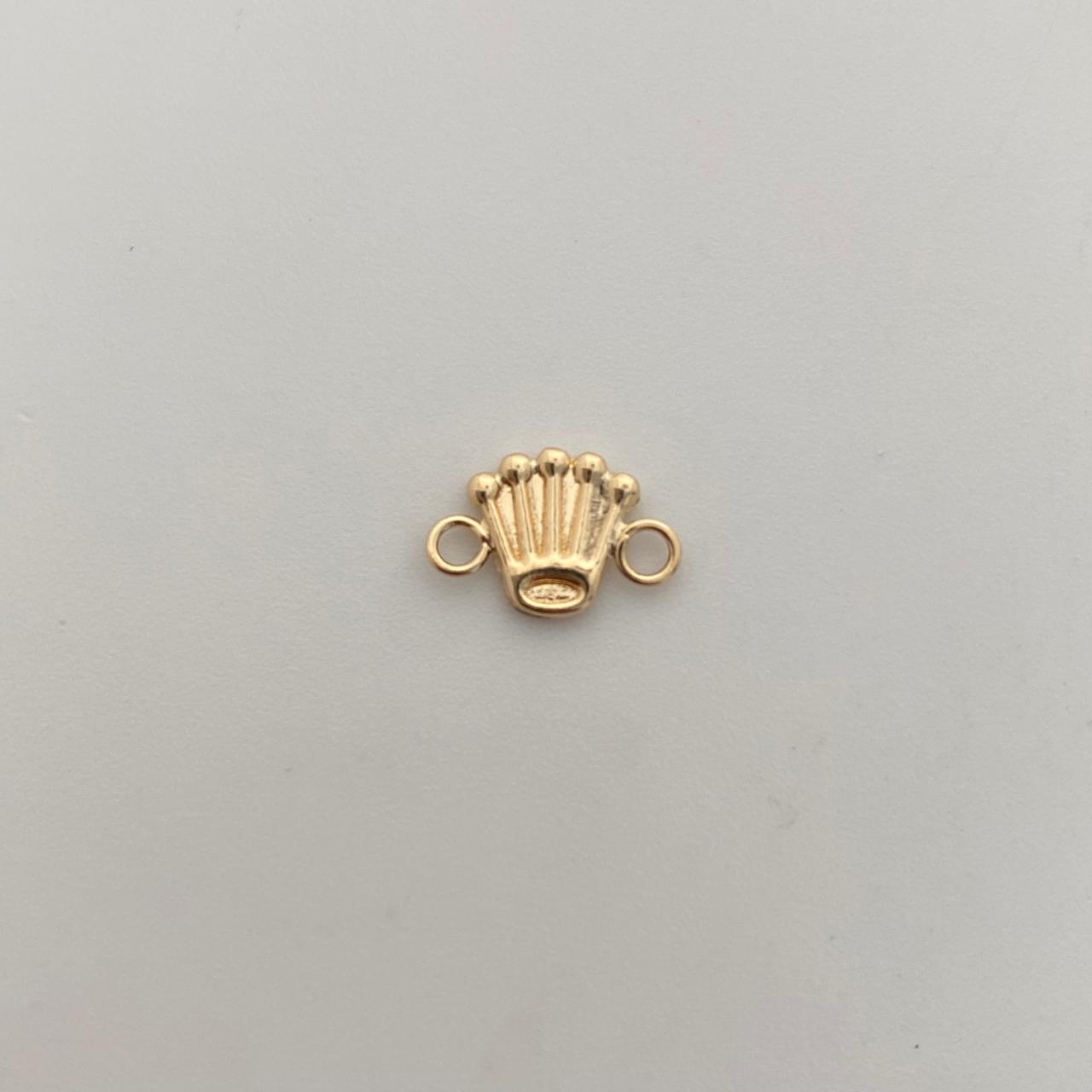 Herraje Rx Silueta Oro amarillo 18k 0,4 Gr / 0,8 Cm