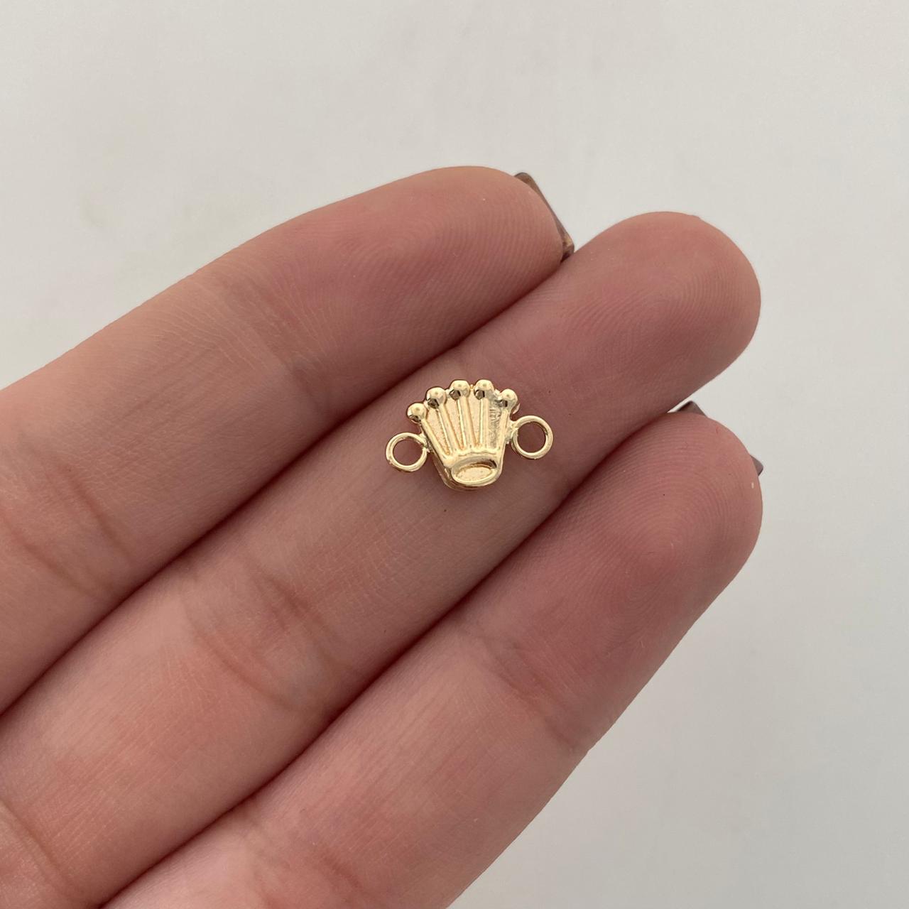 Herraje Rx Silueta Oro amarillo 18k 0,4 Gr / 0,8 Cm
