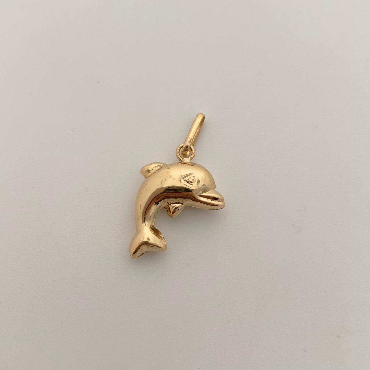 Dije Delfin Oro amarillo 18k 1,2 Gr / 14 mm / 2,4 Cm