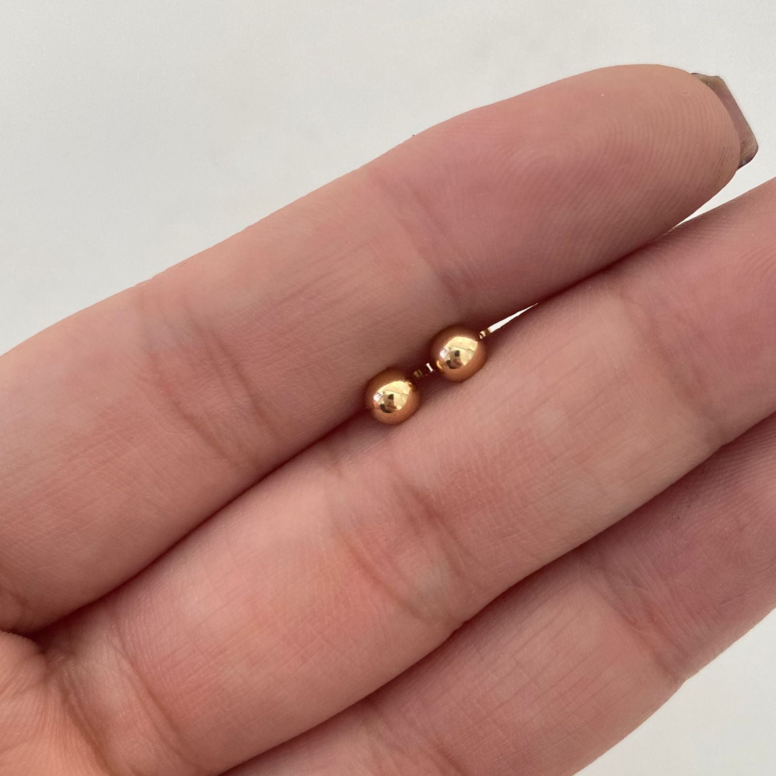 Topos Media Bola Lisa 4mm Oro amarillo 18k 0,45 Gr