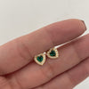 Topos Corazon Casting Verde Oro amarillo 18k 1,25 Gr / 7,7 mm