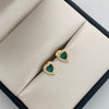 Topos Corazon Casting Verde Oro amarillo 18k 1,25 Gr / 7,7 mm