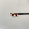 Topos Corazon Casting Rojo Oro amarillo 18k 1,25 Gr / 7,7 mm