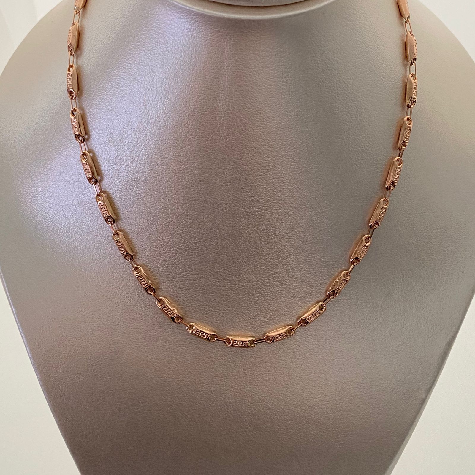Cadena Rustica Oro rosa 18k +1 / 8,25 Gr / 3,7 mm / 60 Cm Broche 0,60
