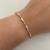 Pulso Rustico Oro rosa 18k +1 / 3,50 Gr / 3,2 mm / 21 Cm Broche 0,60