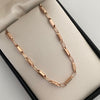 Pulso rustico Oro rosa 18k +1 / 3,60 gr / 3,5 mm / 21 cm broche 0,60