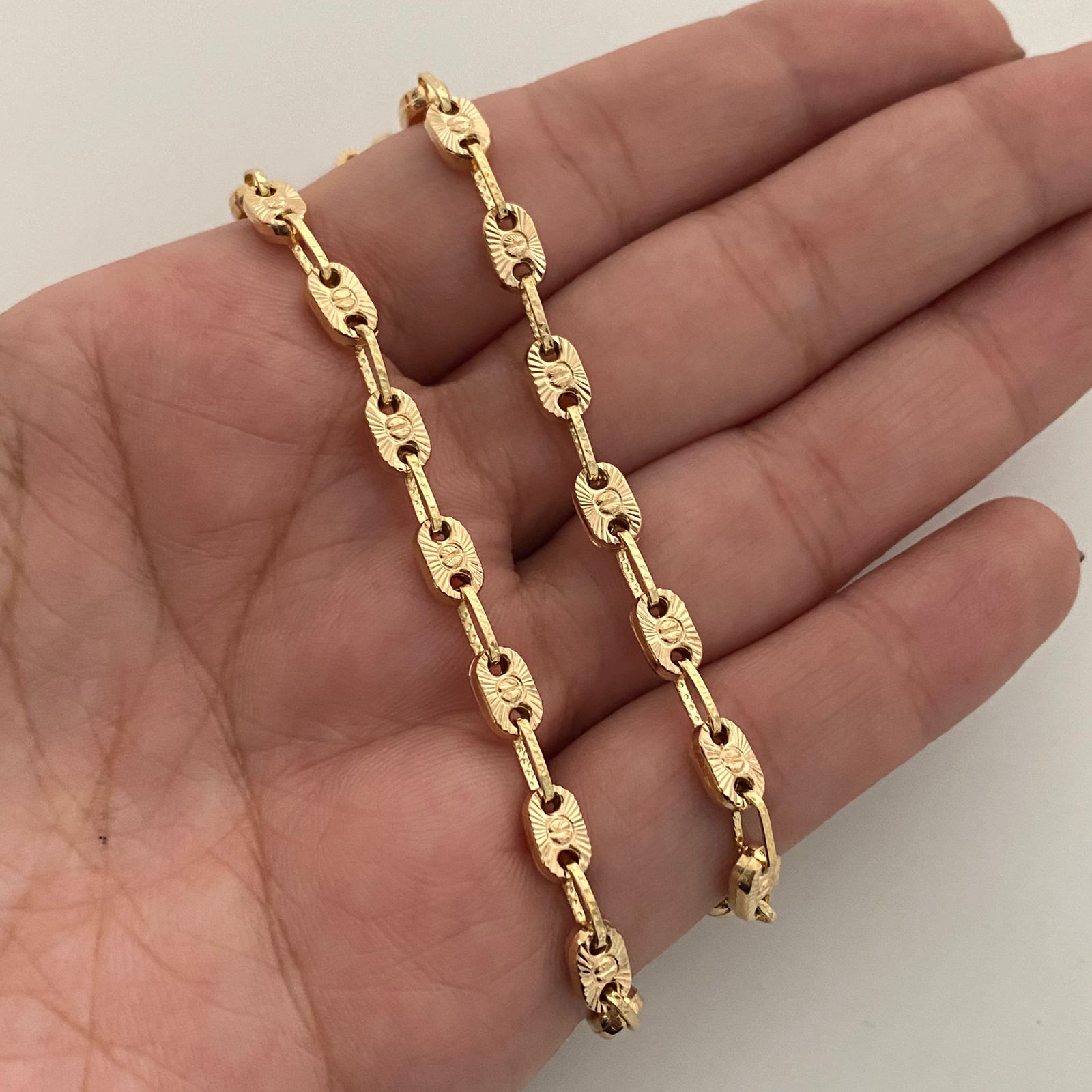 Cadena Gc Diamantado Oro amarillo 18k +1 / 14,80 Gr / 4,5 mm / 60 Cm Broche 0,60