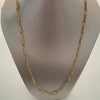 cadena rustica cilindro diamantado oro amarillo 18k 12,65 gr / 3,3 mm / 60 cm broche 0,60