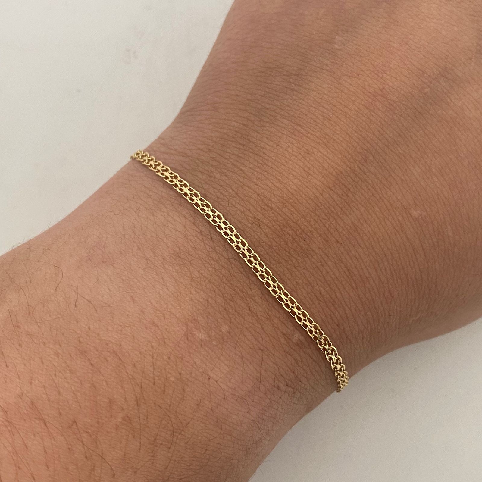 Pulso It Chino Oro amarillo 18k +1 / 1,5 Gr / 2,3 mm / 19,3 Cm