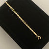 Pulso It Plano liso Oro amarillo 18k +1 / 2,1 Gr / 2,5 mm / 19 Cm