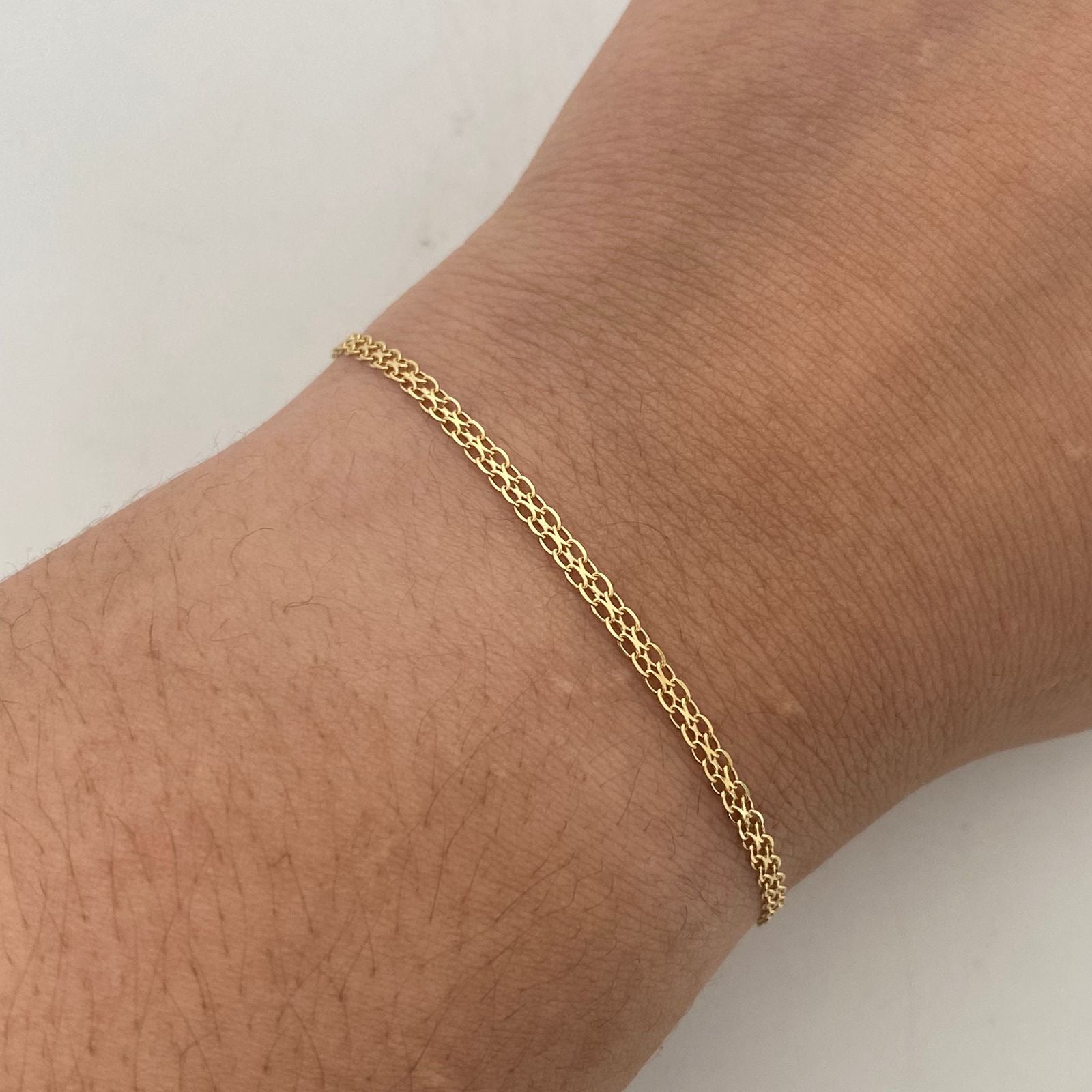 Pulso It Chino Oro amarillo 18k +1 / 1,5 Gr / 2,3 mm / 19 Cm