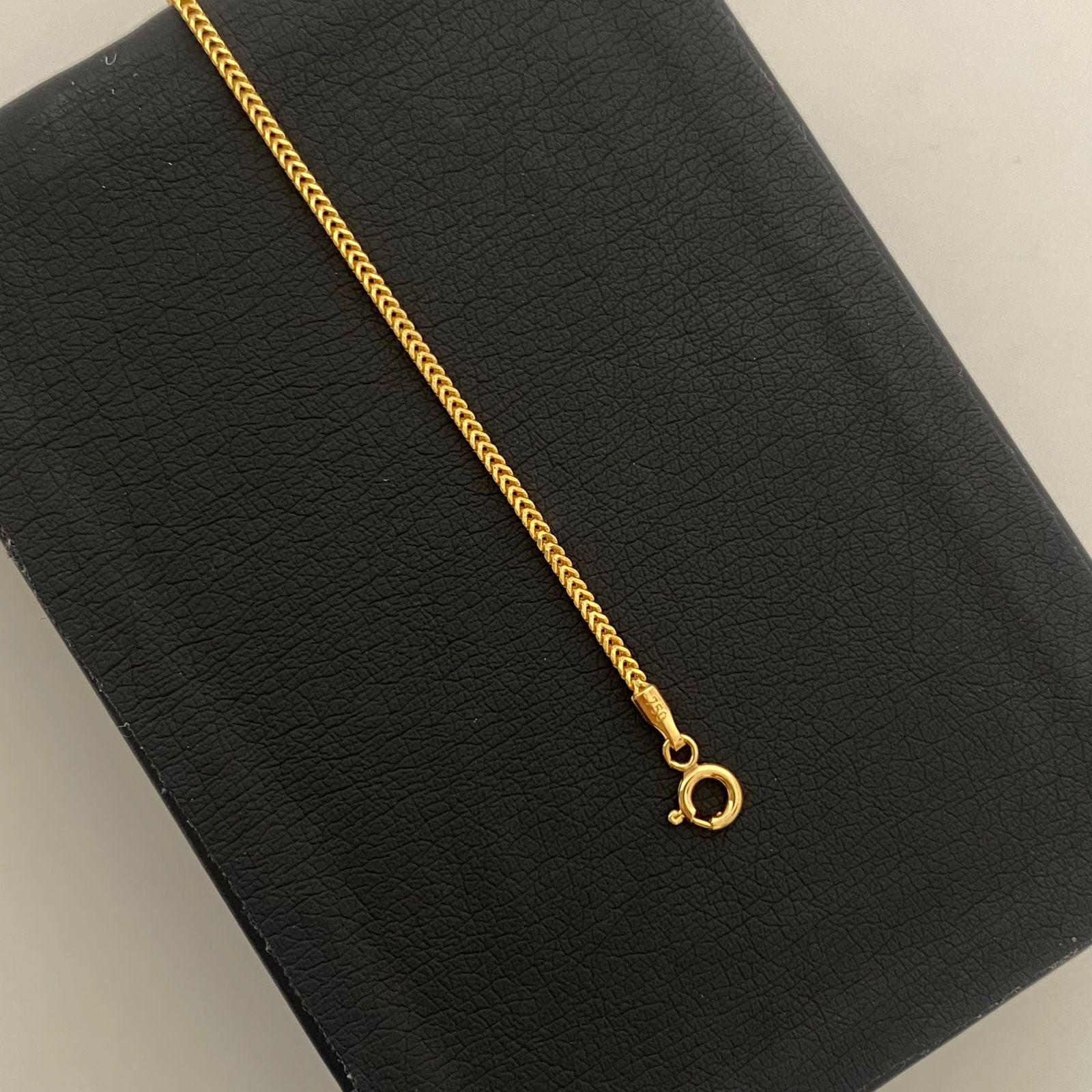 Pulso It Mini Franco Oro amarillo 18k +1 / 1,6 Gr / 1,6 mm / 19 Cm