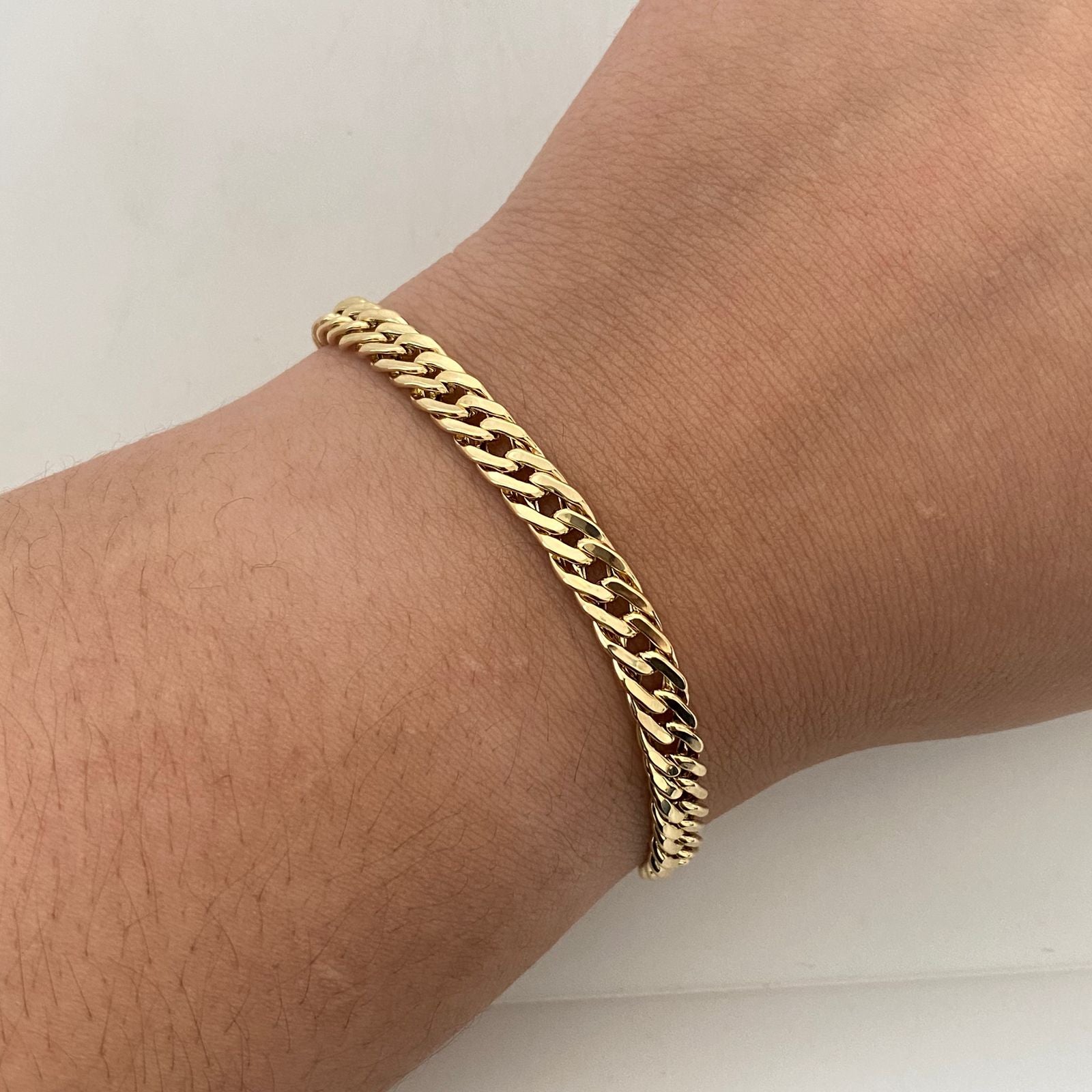 Pulso It Cubana Espcial Oro amarillo 18k +1 / 4,6 Gr / 5,4 mm / 20,8 Cm