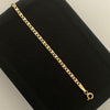 Pulso It Plana Diamantada Tres oros 18k +1 / 2,1 Gr / 2,5 mm / 19,3 Cm