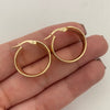 Candonga It Lisa Oro amarillo 18k +4 / 2,85 Gr / 2 Cm
