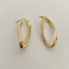 Candonga It Entorchada diamantada Oro amarillo 18k +4 / 2,6 Gr / 3 Cm