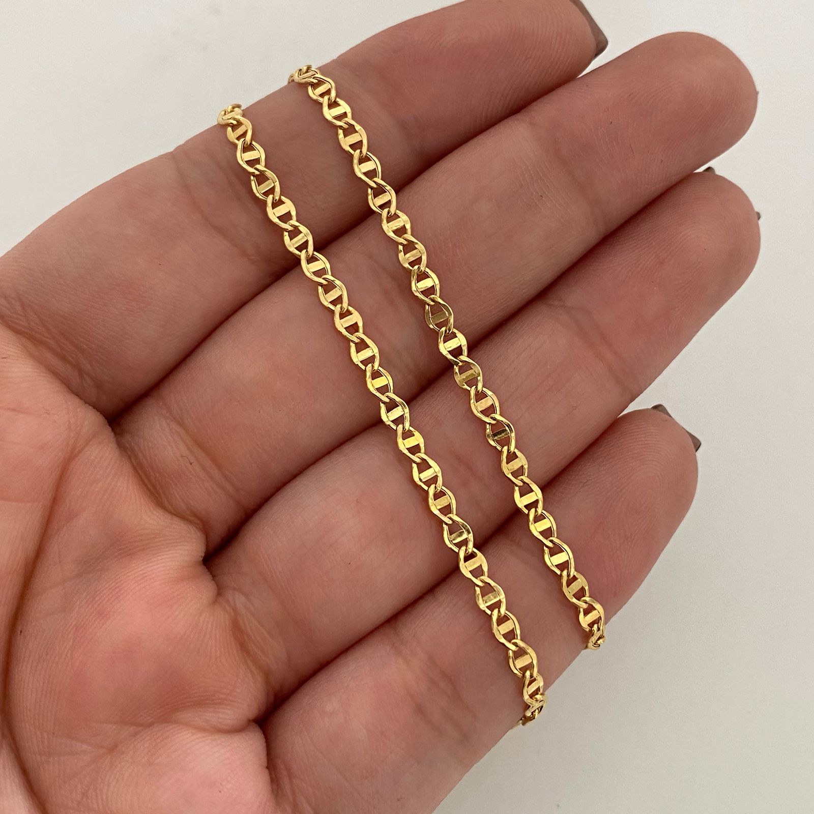 Cadena It Escalera Plana Oro amarillo 18k 2,8 Gr / 2,8 mm / 50 Cm