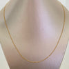 Cadena It Mini Singapur Oro amarillo 18k +1 / 1,1 Gr / 1 mm / 45 Cm