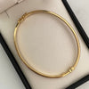 Aro It Liso matte Oro amarillo 18k +4 / 5,45 Gr / 4 mm / 18 Cm