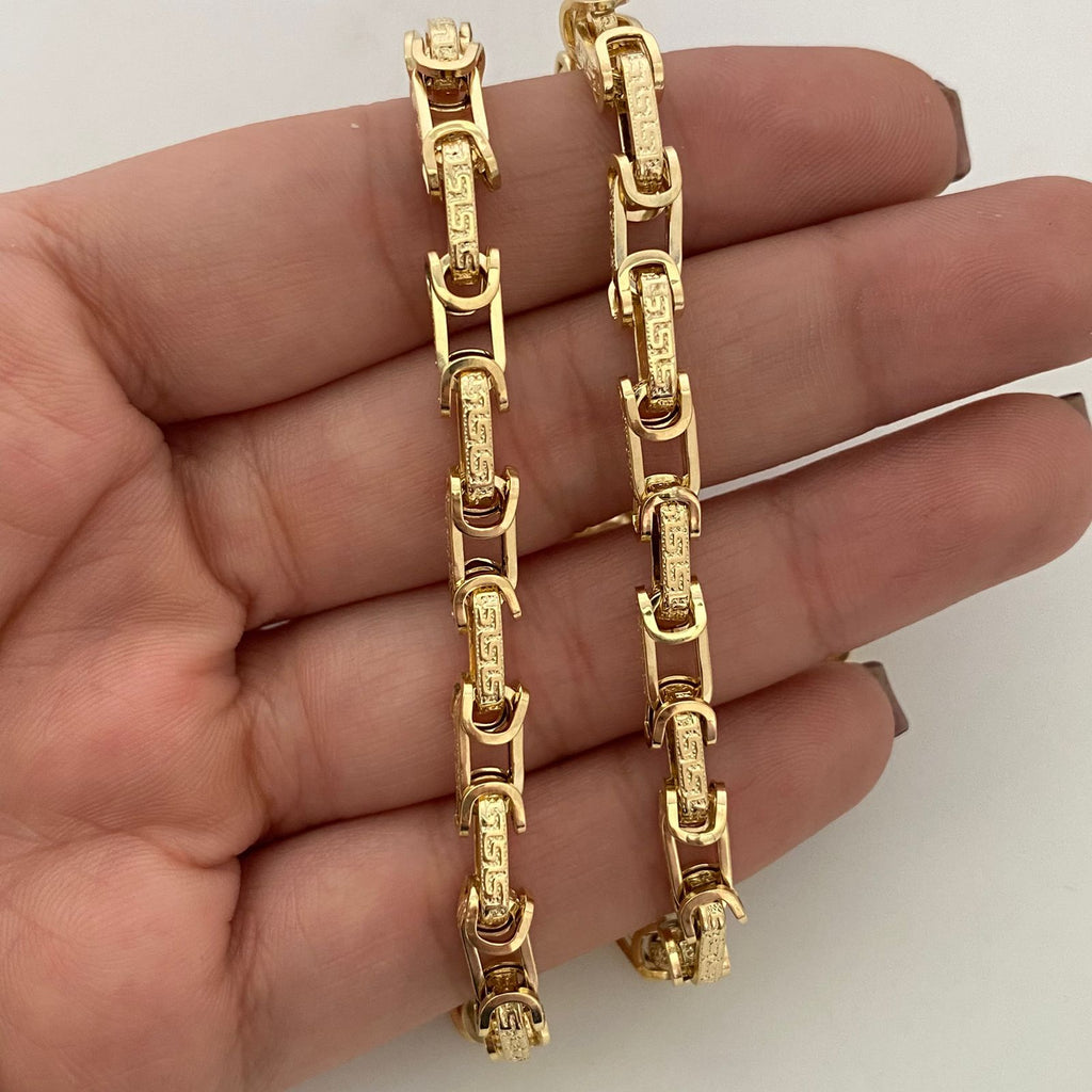 Cadena It Rustica Vs Oro amarillo 18k +4 / 16,25 Gr / 4,8 mm / 60 Cm