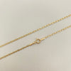 Cadena It Plana Diamantada Tres oros 18k 1,45 Gr / 1,3 mm / 50 Cm