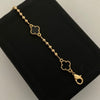 Pulso It Militar Trebol Negro Oro amarillo 18k +3 / 7,4 Gr / 3 mm / 18,1 Cm