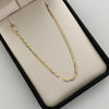 Cadena It Plana Diamantada Tres oros 18k 6,05 Gr / 2,6 mm / 60 Cm