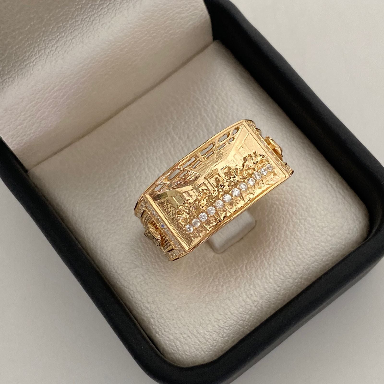 Anillo Ultima Cena  Casting Oro amarillo 18k / Talla 11 / 9,2 Gr / 11,8 mm