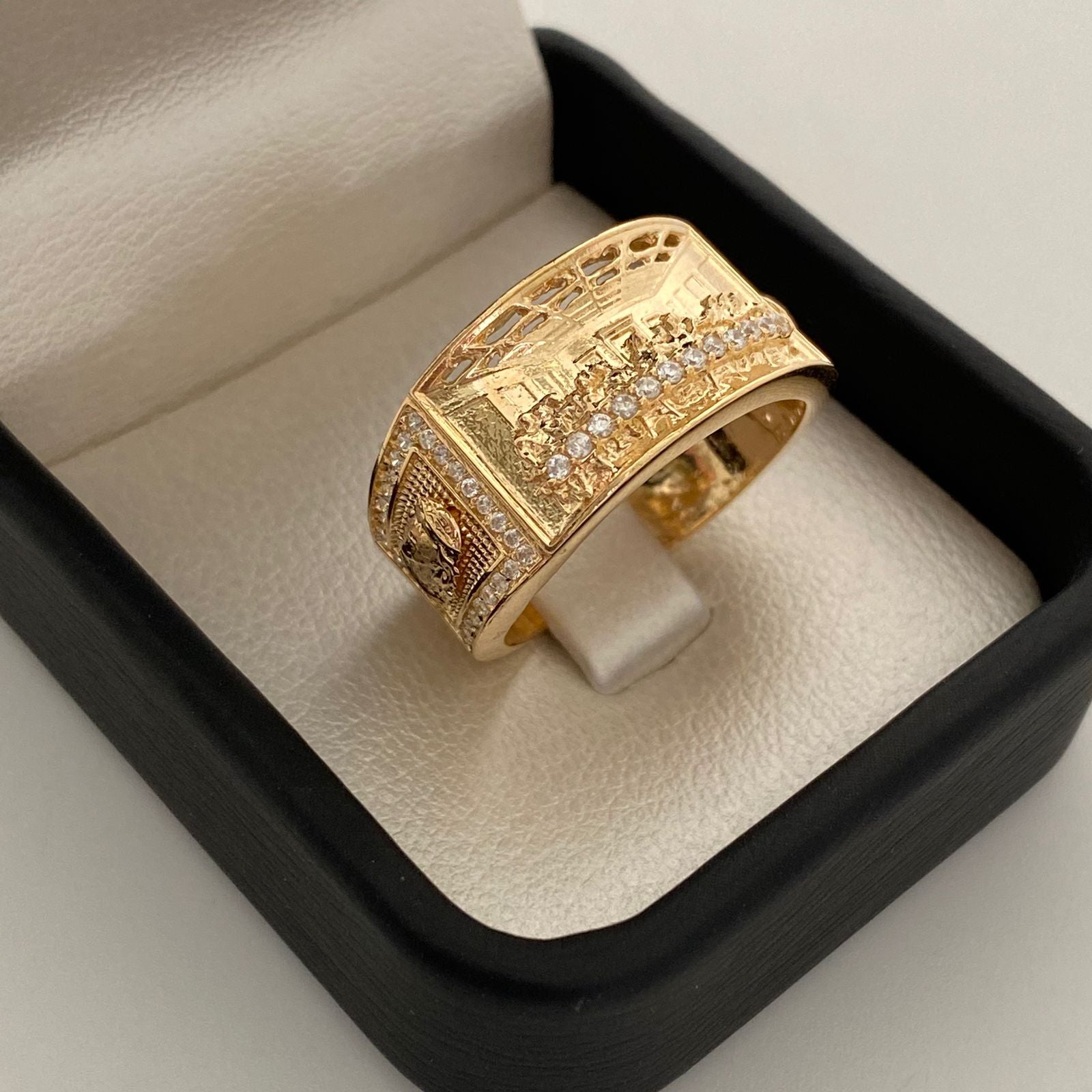 Anillo Ultima Cena  Casting Oro amarillo 18k / Talla 11 / 9,2 Gr / 11,8 mm