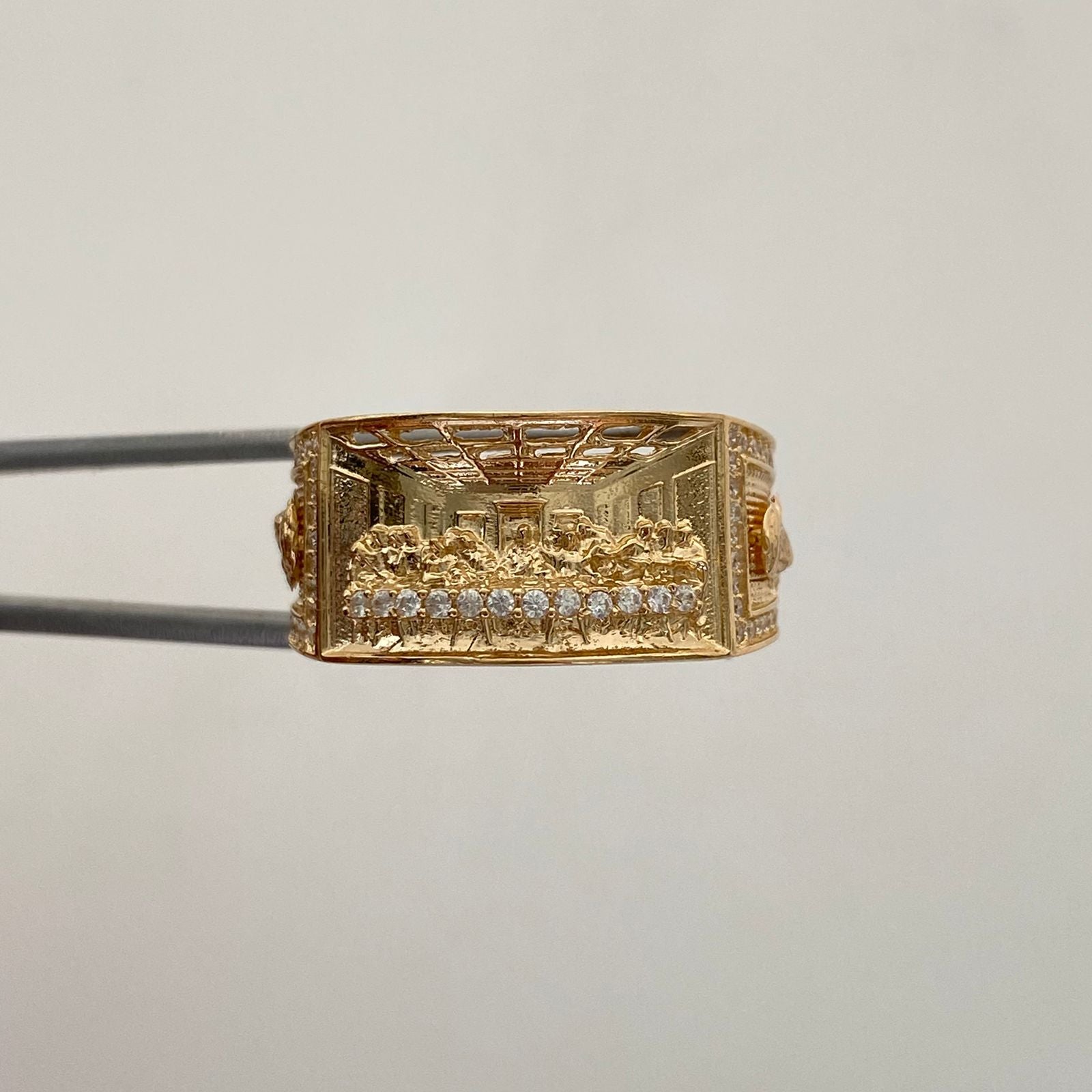 Anillo Ultima Cena  Casting Oro amarillo 18k / Talla 11 / 9,2 Gr / 11,8 mm