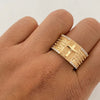 Anillo Padre Nuestro Oro amarillo 18k / Talla 10 1/2 / 9,55 Gr / 11,7 mm