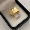 Anillo Padre Nuestro Oro amarillo 18k / Talla 8 3/4 / 4,4 Gr / 9,8 mm