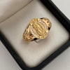 Anillo Guadalupe Casting Oro amarillo 18k / Talla 9 1/2 / 6,5 Gr / 6,3 mm