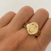 Anillo Guadalupe Casting Oro amarillo 18k / Talla 9 1/2 / 6,5 Gr / 6,3 mm
