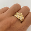 Anillo Rx Casting Oro amarillo 18k / Talla 9 1/2 / 5,8 Gr / 8,8 mm