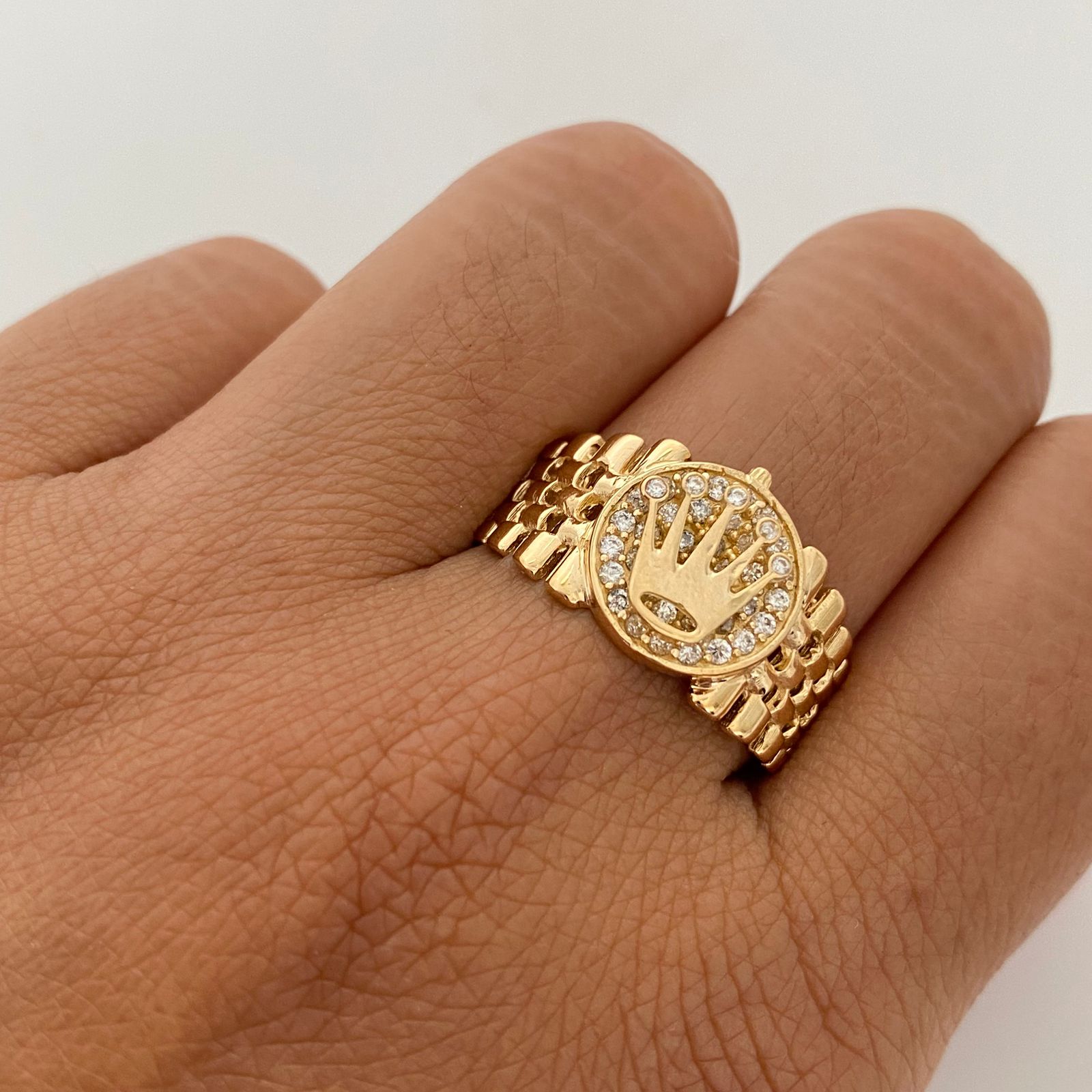 Anillo Rx Casting Oro amarillo 18k / Talla 9 1/2 / 5,8 Gr / 8,8 mm