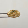 Anillo Rx casting Verde Oro amarillo 18k / Talla 10 / 7,25 Gr / 6,3 mm