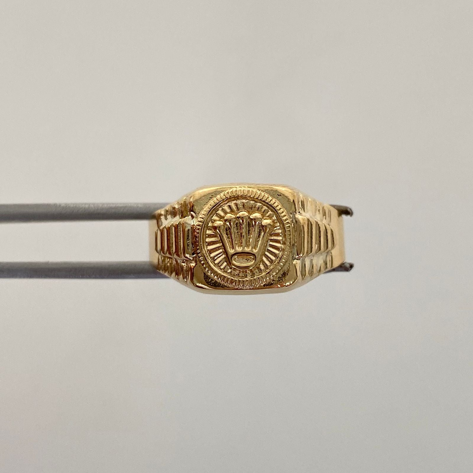 Anillo Troquel Rx Oro amarillo 18k / Talla 8 / 2,15 Gr / 3,7 mm